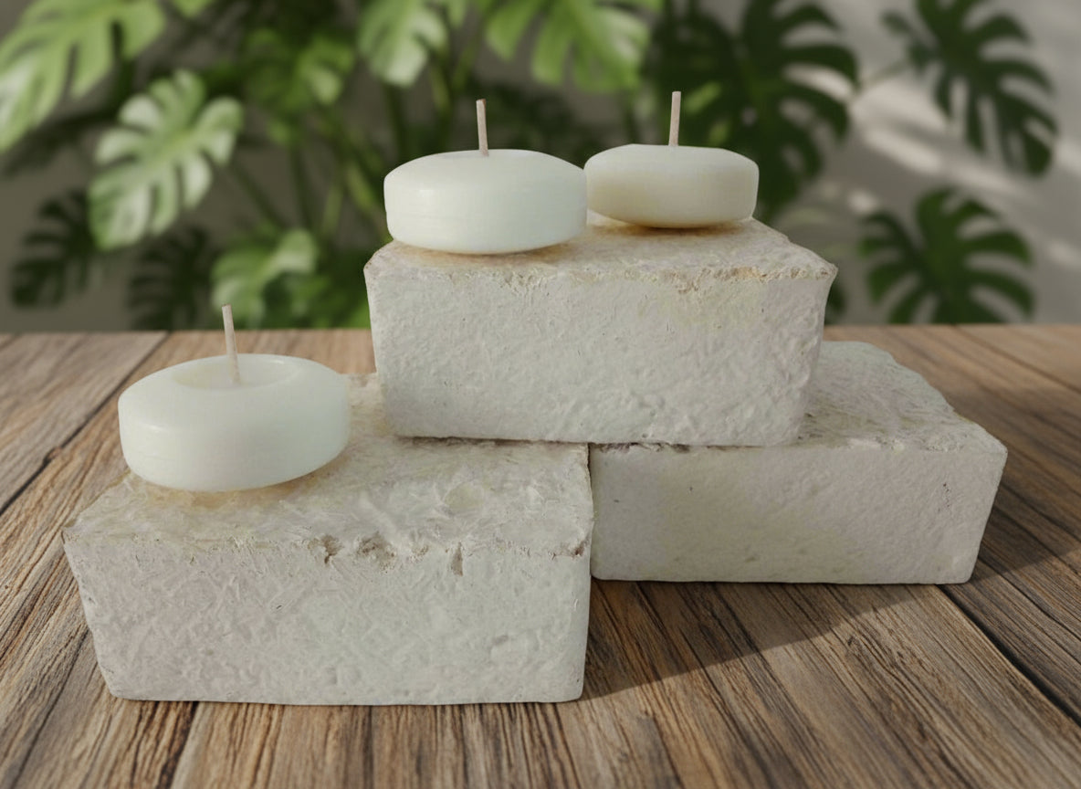 NATURAL FLOW FLOATIES - Unscented floating candles - Set of 3