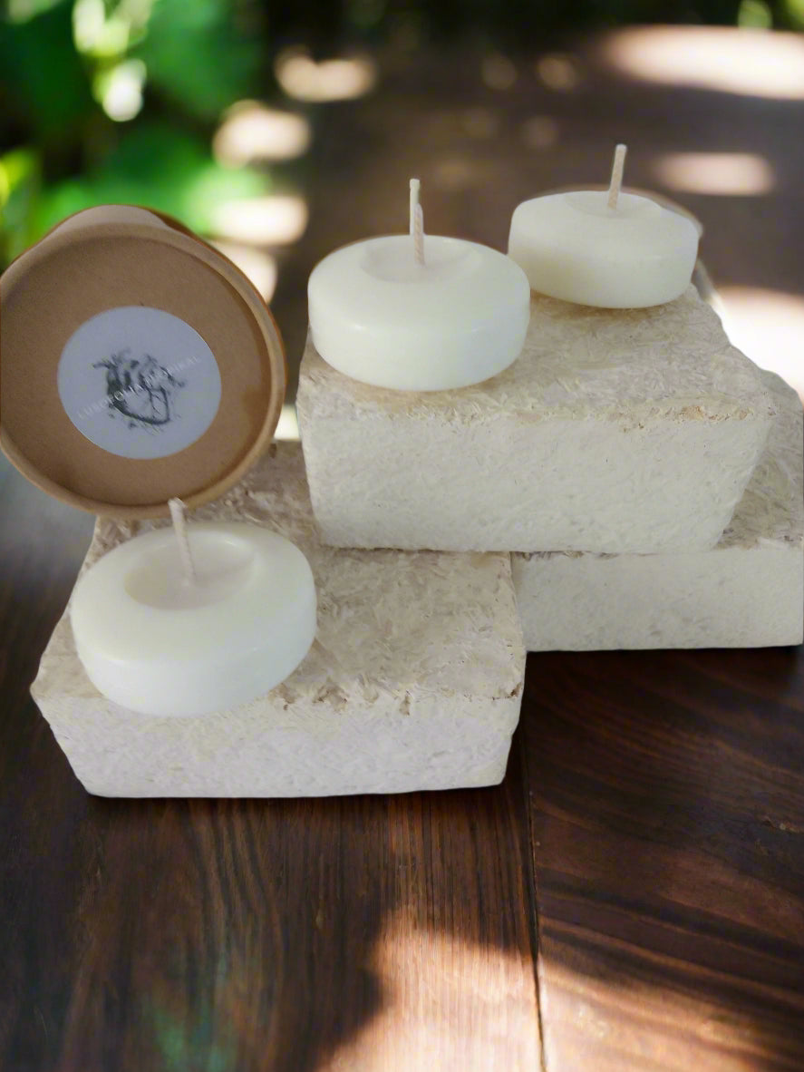 NATURAL FLOW FLOATIES - Unscented floating candles - Set of 3