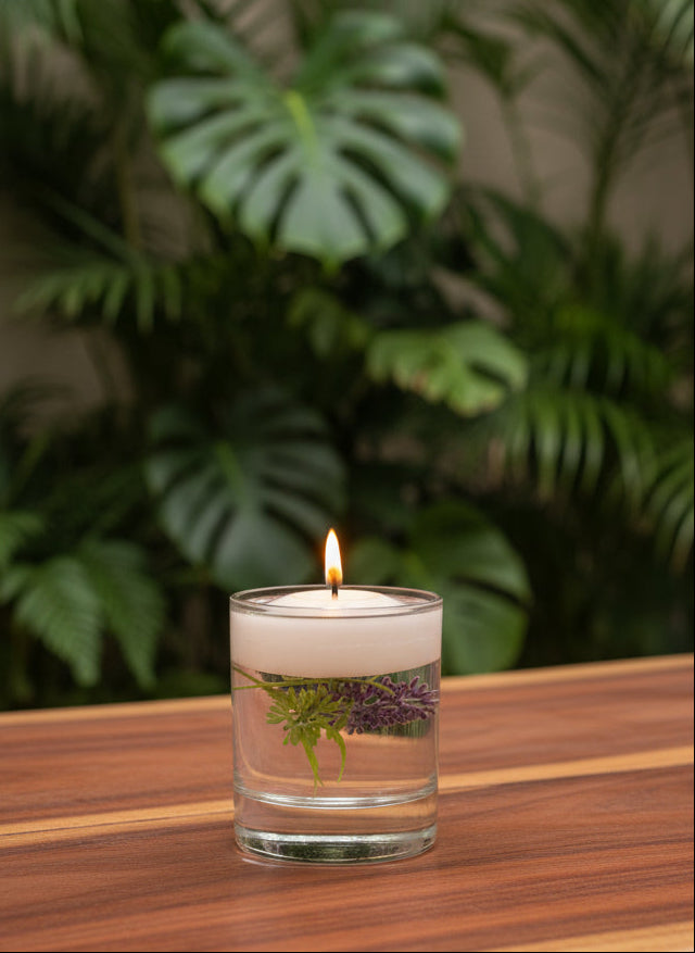 NATURAL FLOW FLOATIES - Unscented floating candles - Set of 3