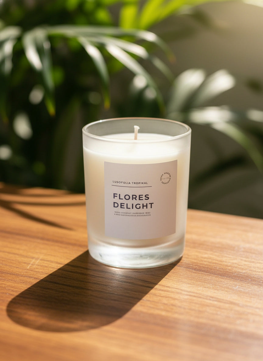 FLORES DELIGHT 40h Candle - No Waste Special Edition